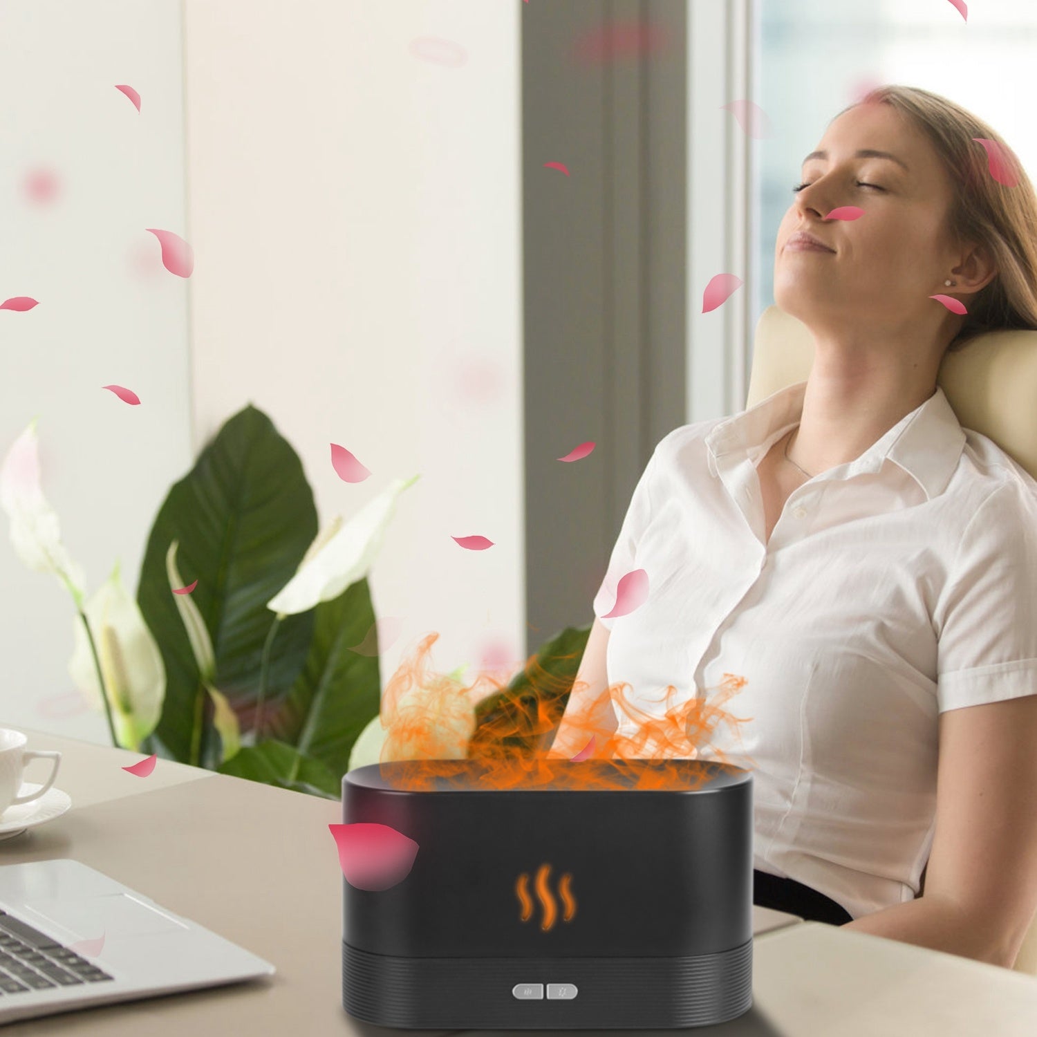 Fireplace Flame Diffuser – Realistic Flame + Remote (150 mL)