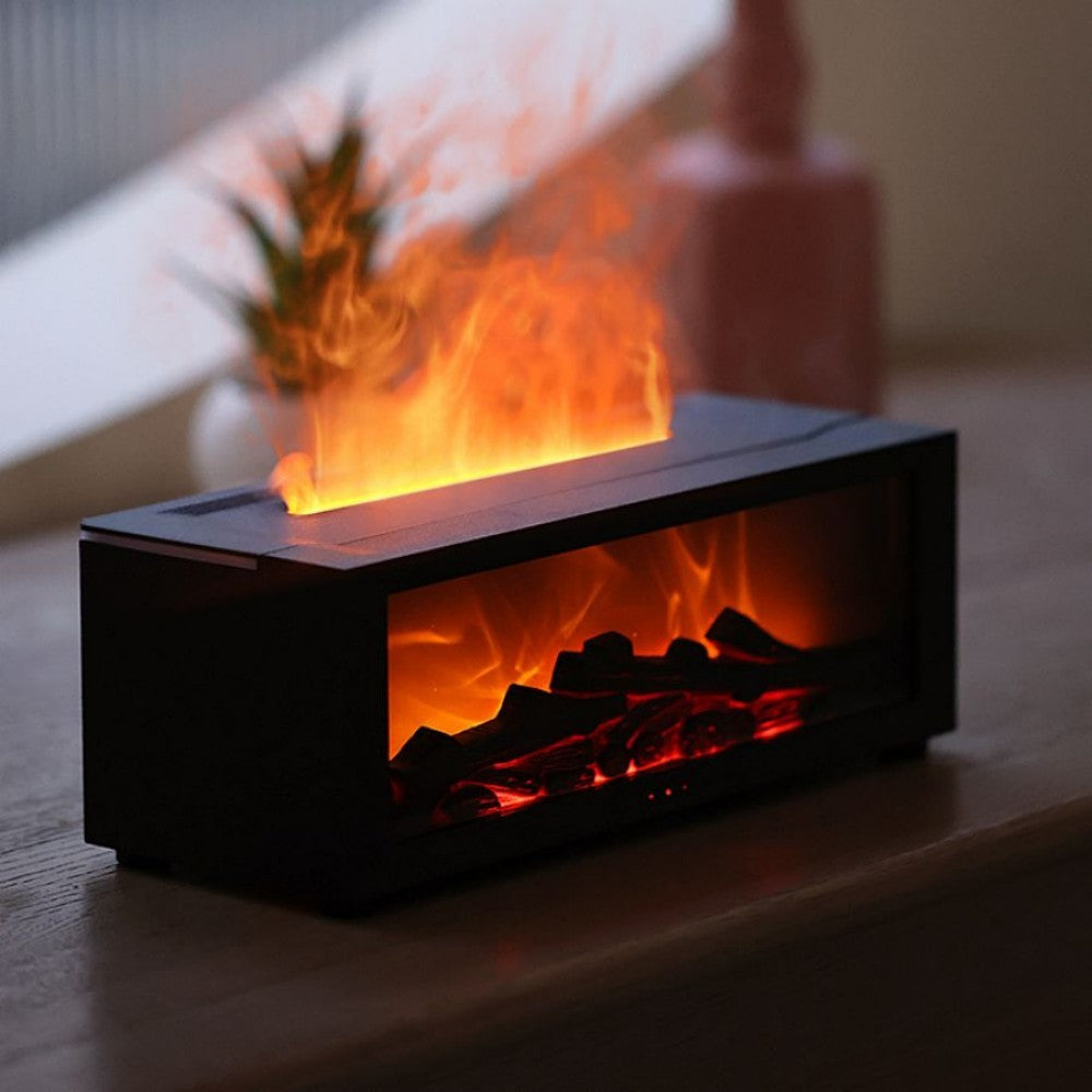 Fireplace Flame Diffuser – Realistic Flame + Remote (150 mL)