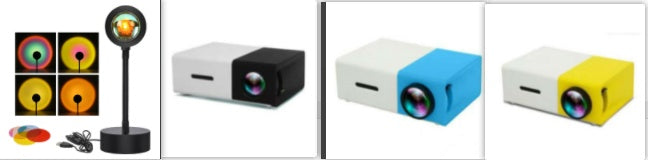 aesthetic app controlled RGB sunset projector lamp for golden hour photography