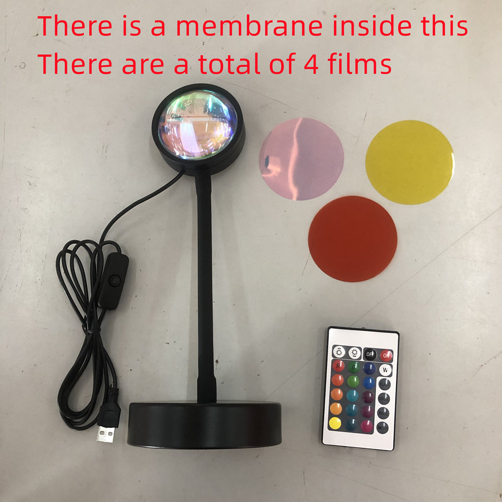 aesthetic app controlled RGB sunset projector lamp for golden hour photography