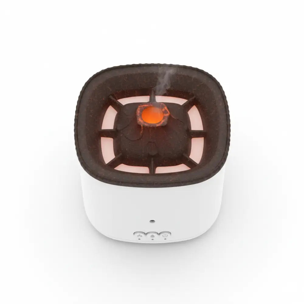 ultrasonic flame diffuser with dual mist modes and ambient light for essential oils