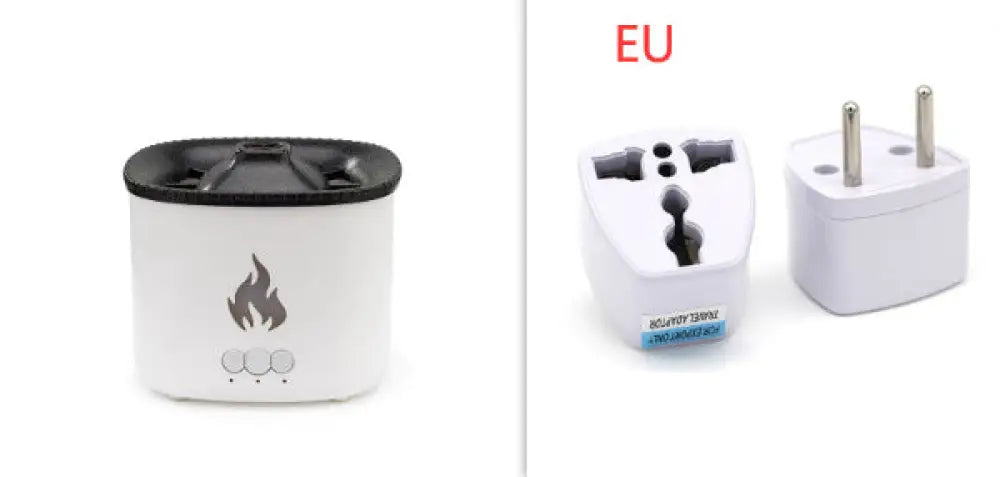 ultrasonic flame diffuser with dual mist modes and ambient light for essential oils